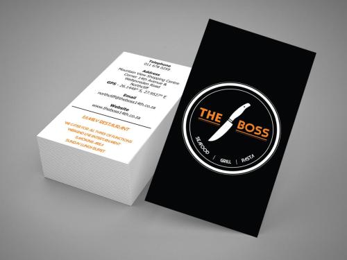 The Boss Restaurant Business Card Design